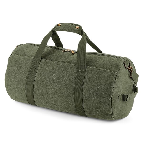 BagBase Vintage Canvas Barrel Bag Thumbnail